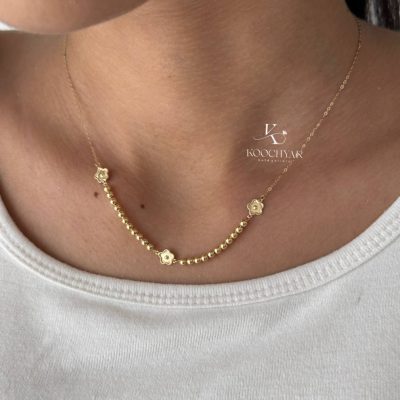گردنبند گوی و ونکلیف 1.02 گرم
