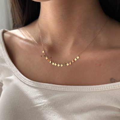 گردنبند آویزی ونکلیف 0.79 گرم